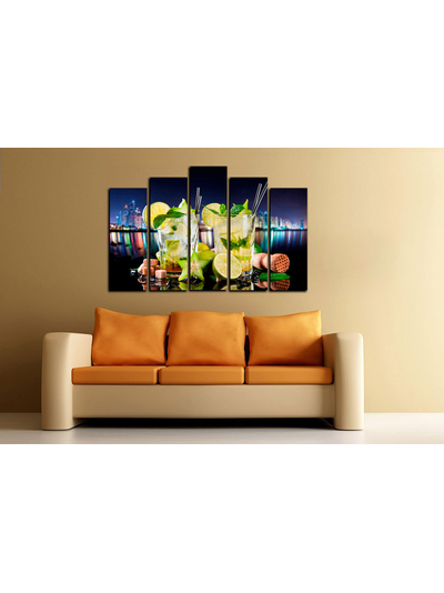 Модульная картина &quot;Вечер с мохито&quot;