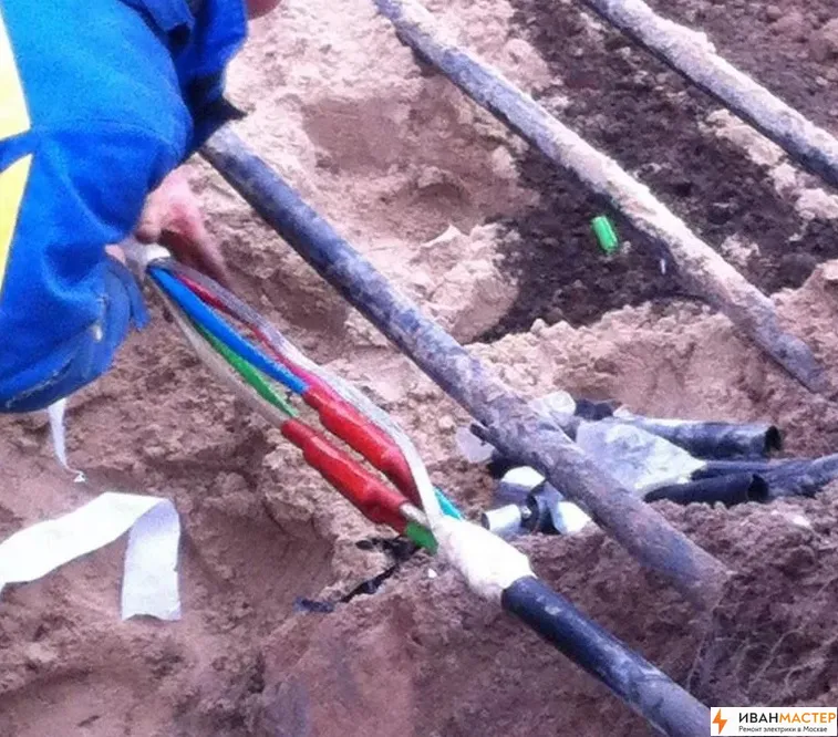 Ремонт кабеля в СНТ