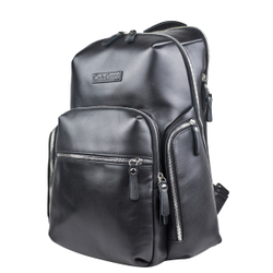 Кожаный рюкзак Bertario Premium black (арт. 3102-51)