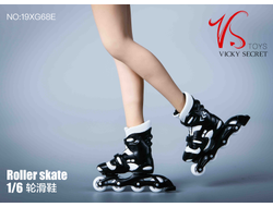 Роликовые коньки (ролики) черные 1/6 (19XG68D) - VSTOYS