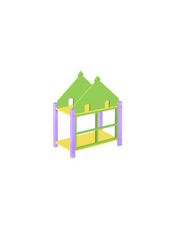 СТЕЛЛАЖ 19 ( 2 ПОЛКИ )