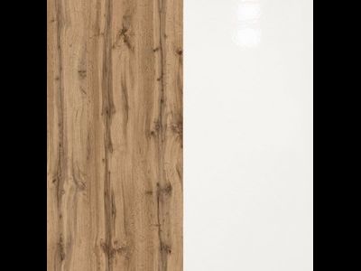 Шкаф-купе Лорд Дуб вотан/Белый гладкий  (Эра)