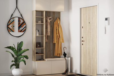 Бохо НМ-2 прихожая Дуб Крафт Серый/Кашемир