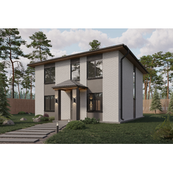 Двухэтажный дом с тремя спальнями 136.98 м² + 17.06м² (S5)