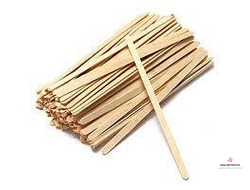 Шпатель узкий деревянный одноразовый  180*6*1,8 мм 100 шт ДЛИННЫЙ