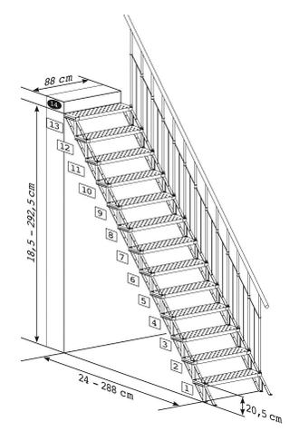 Маршевая лестница SUN STEP