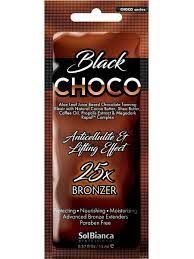 Крем д/загара &quot;Choco Black&quot; с маслами какао, Ши, кофе и витамин. комплекс 25*bronzer ,15мл