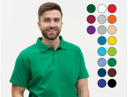 Рубашка поло мужская (А104) 185 гр/м2, 65% хлопок 35% полиэстер