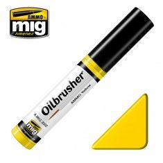 Ammo MIG: Масляная краска с тонкой кистью аппликатором Yellow
