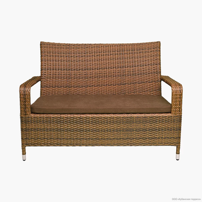 Диван Романтика двухместный из ротанга