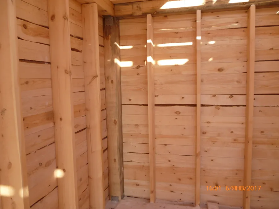 Каркас закрытой веранды.