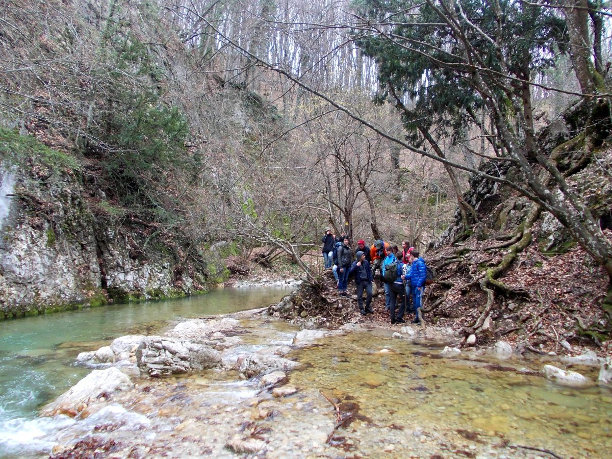 Большой каньон в Крыму в марте