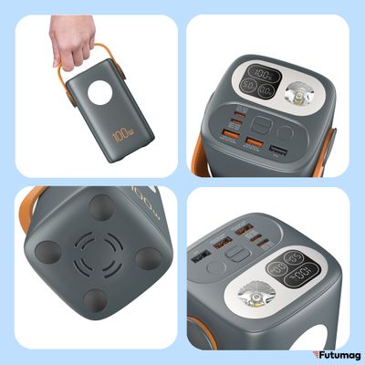 Повербанк GREENOE Portable Power Bank 60000mah 100w Black