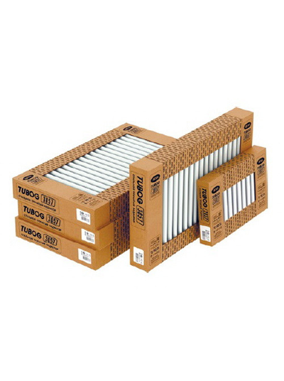 Стальной трубчатый радиатор Rifar Tubog 2180 6 секций Титан боковое подключение (серый RAL7012)