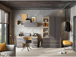 Композиция Детской ХЕЛЕН Дуб Крафт золотой/Графит