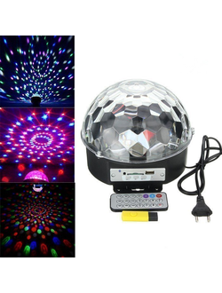 Декоративный Светодиодный Диско Шар с блютуз СА-3 цена за 12шт