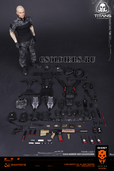 Коллекционная фигурка 1/6 GHOST SERIES - TITANS PMC - Frank Casey (SF002) - DAMToys