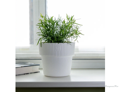 Горшок с дренажной системой Алемар VipSet 4,8л белый