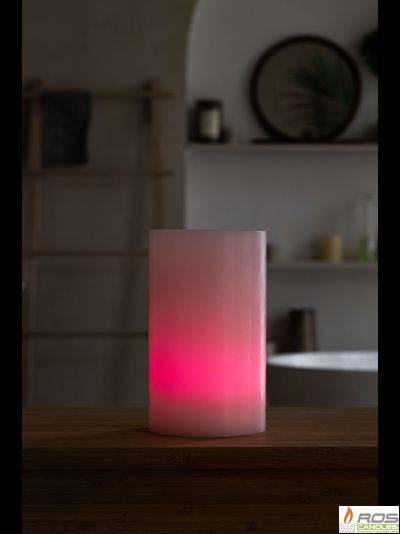 Гладкий парафиновый плафон для LED свечей - 11,7*20см