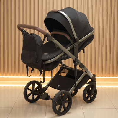 Детская коляска 3 в 1 Luxmom 710 Черный