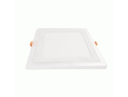 Светильник встраиваемый Ecola даунлайт Квадрат 12W 6500K 6K подсветка 4W 6K 195(155)x20 DHRD16ELC