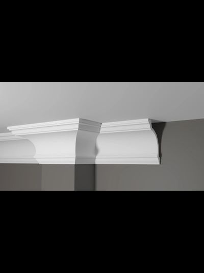 Потолочный плинтус DECOR-DIZAYN DD521, из дюрополимера, под покраску, ударопрочный, 2 метра