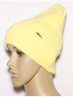 Екатеринбург. Шапка женская "Мелкая резинка одинарная" 959 жёлтая, бежевая, пудра, ваниль