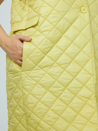 Жилет удлиненный стеганный