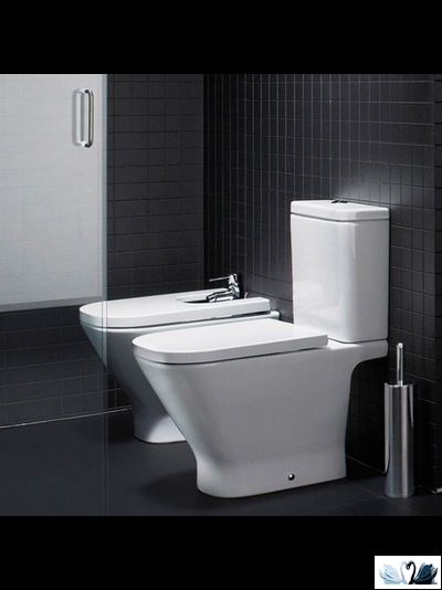 Унитаз с бачком Roca The GAP 342477000 34147000Y напольный горизонтальный выпуск с бачком