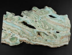 Арагонит голубой, полировка с двух сторон, Африка (155*93*11 мм, 334 г) №37764