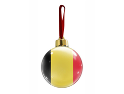 Новогодний ёлочный шар Бельгия