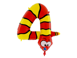 Фольгированная цифра - "Забавные животные"