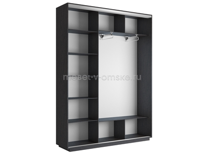 Шкаф-купе Трио-Фото (Абстракция серая) 1800*450*2200