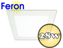 Cветильник встраиваемый Feron AL503 28W 4000K 300x300х37mm белый