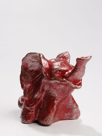 СУВЕНИР "Слоненок красный1" серебристый