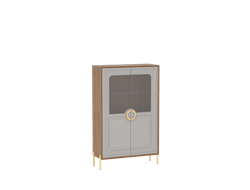 Гостиная ПАЛЕРМО - Пенал со стеклом низкий