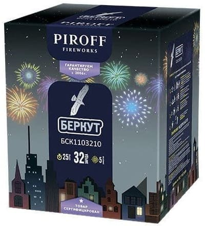 Батарея салютов БЕРКУТ (1" / 32 залпа)