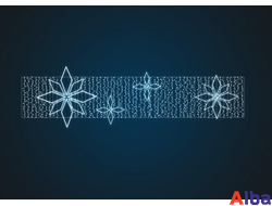 Перетяжка уличная Снежинки-2