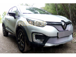 Защита радиатора Renault Kaptur 2016- chrome верх