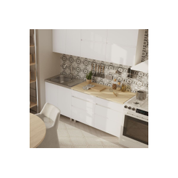 Кухонный гарнитур Симпл 2м Белый/Дуб сонома