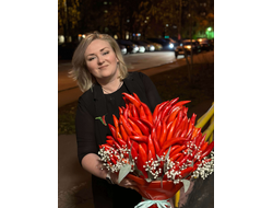 Букет "Сердце из перцев"