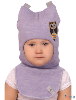 Шапка-шлем  18101-08, цвет сиреневый р. 52-54