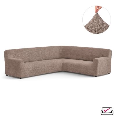 Чехол на классический угловой диван Микрофибра  Марсала. Защита мягкой мебели от животных. РОССИЯ