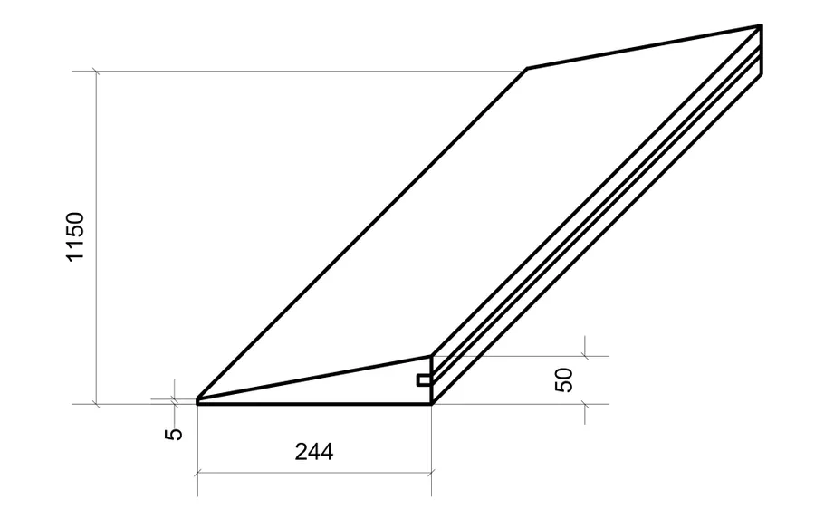 Чертеж световой панели, из которых собирается готовая композиция.