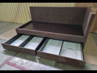 Кровать-тахта Агата Коричневая (Бонмебель)