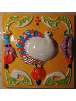 Индюк (фасадный изразец)