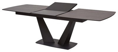 Стол ACUTO 180 TL-59 BLAZE DARK Базальт, испанская керамика/ черный каркас М-City