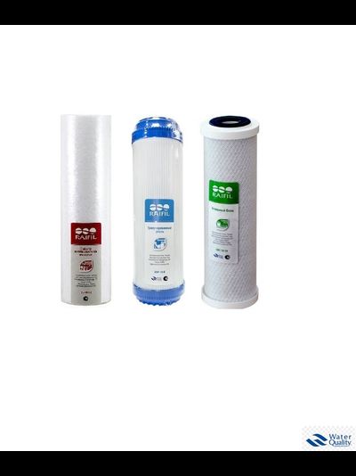 КОМПЛЕКТ ПРЕДФИЛЬТРОВ ГРУБОЙ ОЧИСТКИ ДЛЯ СИСТЕМ Raifil, 3 СТУПЕНИ