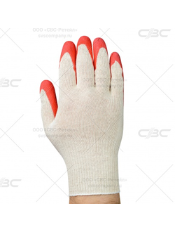 Перчатки трикотажные с 1-м латексным обливом (10/300 пар упаковка)