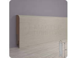 Плинтус МДФ Лука Пл 80 секвойа какао